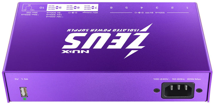 NUX Zeus Guitar Pedal Power Supply - Ev - Entz Music