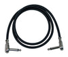 On - Stage 3' Patch Cable with Pancake - Style Connectors – Space - Saving Solution for Your Pedalboard - Ev - Entz Music