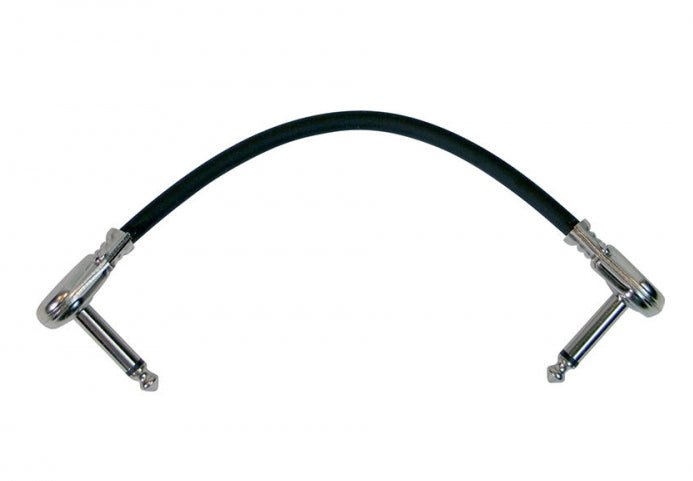 On - Stage 6" Patch Cable with Pancake - Style Connectors – Efficient Solution for Your Pedalboard - Ev - Entz Music