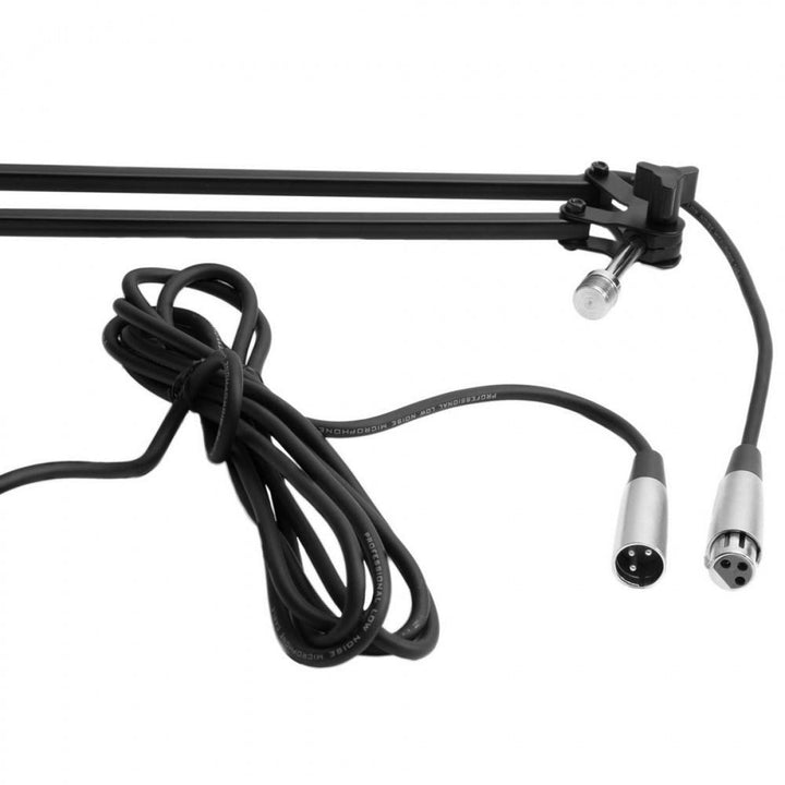 On - Stage Broadcast/Webcast Boom Arm with XLR Cable - Professional Articulating Mic Arm for Studios - Ev - Entz Music