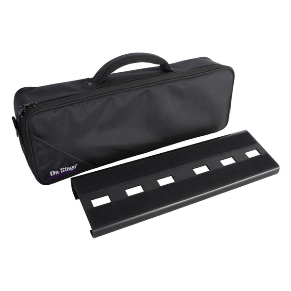 On - Stage Compact Pedalboard with Gig Bag - Lightweight and Portable Pedal Organizer - Ev - Entz Music