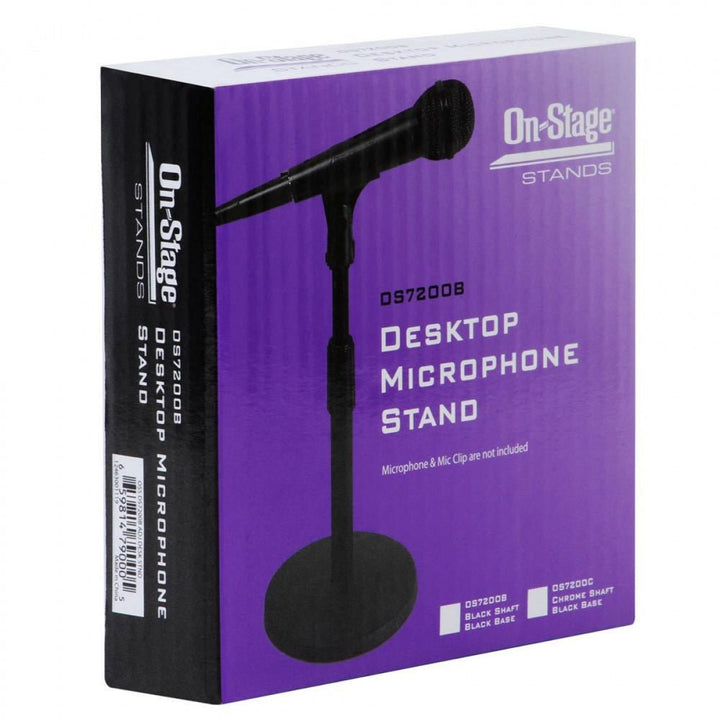 On - Stage Desktop Microphone Stand - Adjustable Height with Die - Cast Steel Clutch - Ev - Entz Music