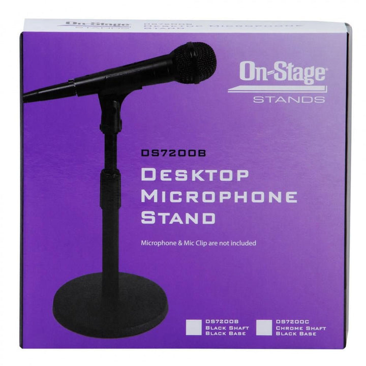 On - Stage Desktop Microphone Stand - Adjustable Height with Die - Cast Steel Clutch - Ev - Entz Music