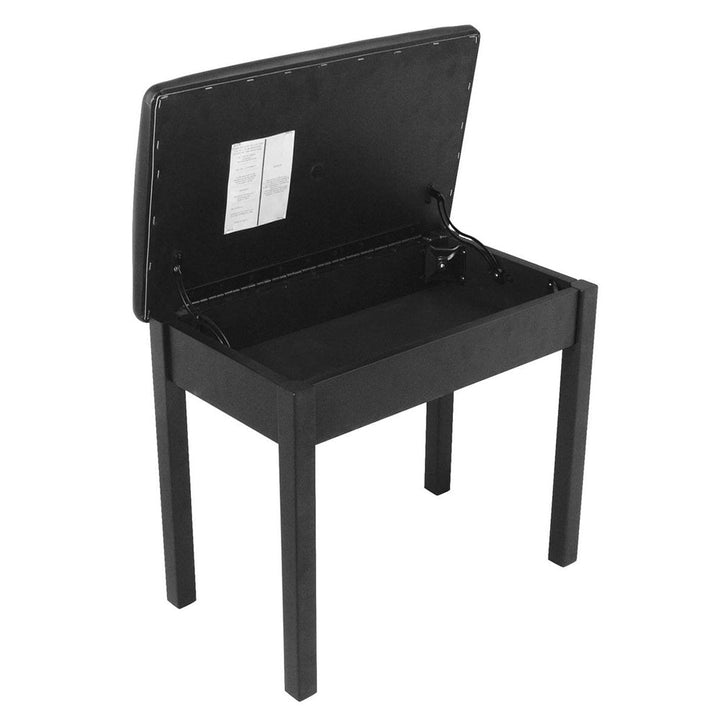 On - Stage Flip - Top Keyboard / Piano Bench - Comfortable and Durable with Storage Space - Ev - Entz Music