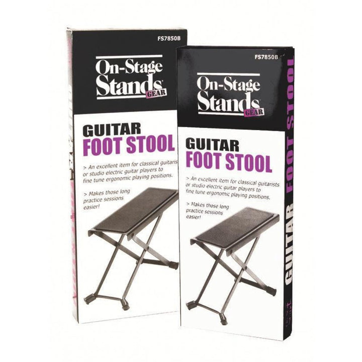 On - Stage Foot Stool - Adjustable Fixed Height Positions with Non - Slip Rubber Pad - Ev - Entz Music
