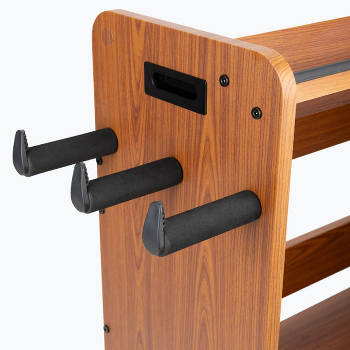 On - Stage Guitar Workstation ~ Rosewood - Multi - Functional Guitar Stand, Pedalboard, and Amp Stand - Ev - Entz Music