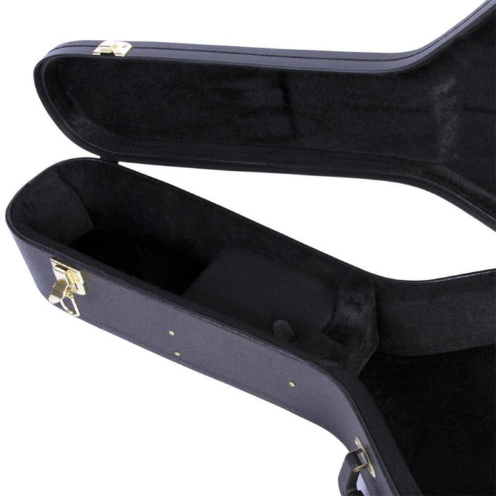 On Stage Hardshell Semi Acoustic Guitar Case ~ Black - Ev - Entz Music