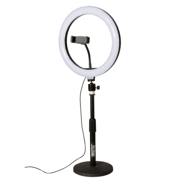 On - Stage LED Ring Light Kit – Includes 2 Adjustable Stands for Enhanced Lighting - Ev - Entz Music