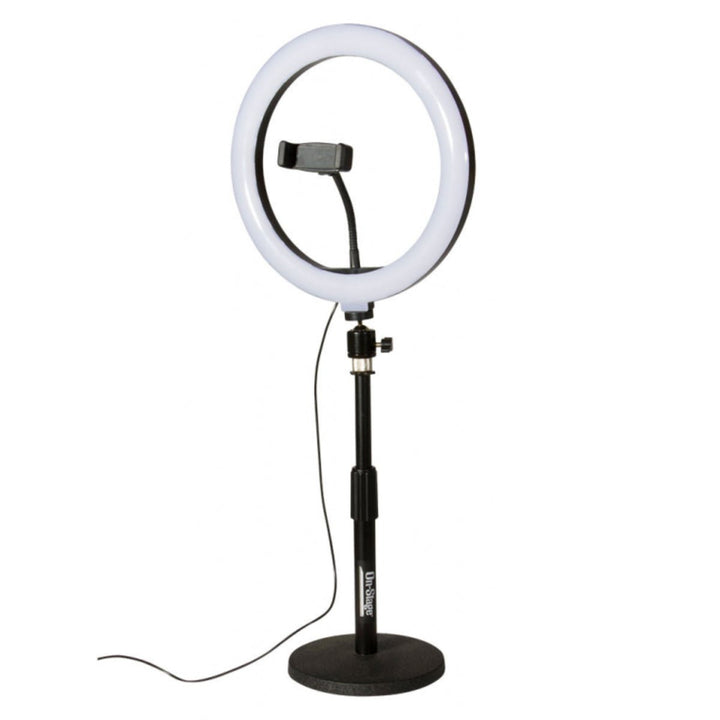 On - Stage LED Ring Light Kit – Includes 2 Adjustable Stands for Enhanced Lighting - Ev - Entz Music