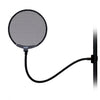 On - Stage Microphone Metal Pop Shield ~ Black – Clear, Professional Vocal Recordings - Ev - Entz Music