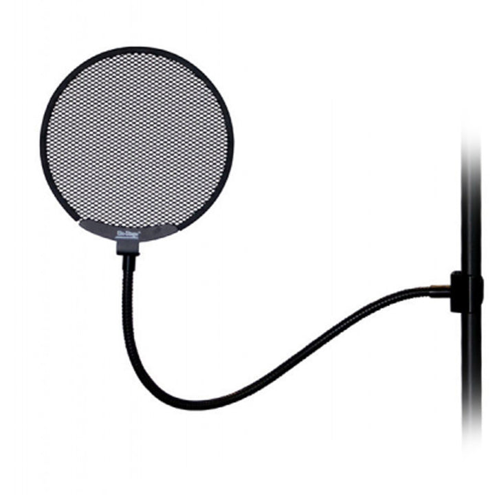 On - Stage Microphone Metal Pop Shield ~ Black – Clear, Professional Vocal Recordings - Ev - Entz Music
