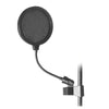 On - Stage Microphone Pop Shield - 6" Adjustable Clip - On Filter for Vocal Recording - Ev - Entz Music
