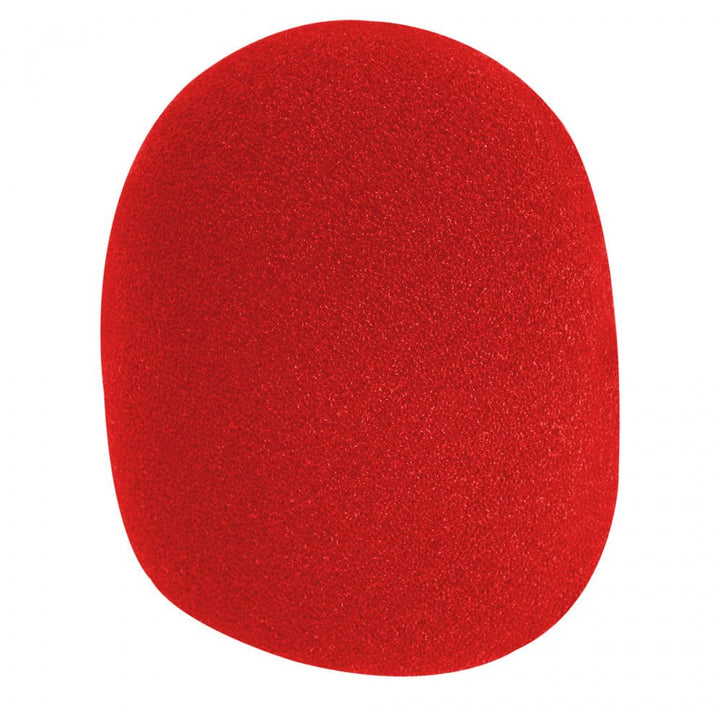 On - Stage Microphone Windshield ~ Red - Ev - Entz Music