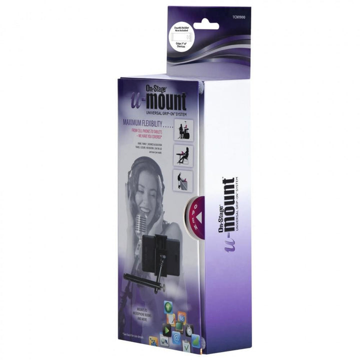 On - Stage Postage Grip - On Universal Device Holder with u - mount Mounting - Ev - Entz Music