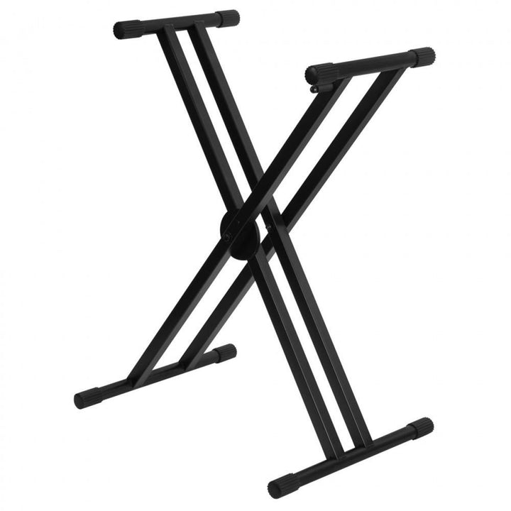 On - Stage Pro Heavy - Duty Double - X Ergo - Lok Keyboard Stand - Rugged, Stable, and Ergonomic for Large - Format Keyboards - Ev - Entz Music