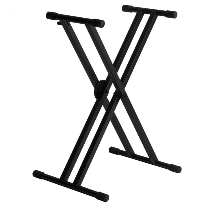 On - Stage Pro Heavy - Duty Double - X Ergo - Lok Keyboard Stand - Rugged, Stable, and Ergonomic for Large - Format Keyboards - Ev - Entz Music