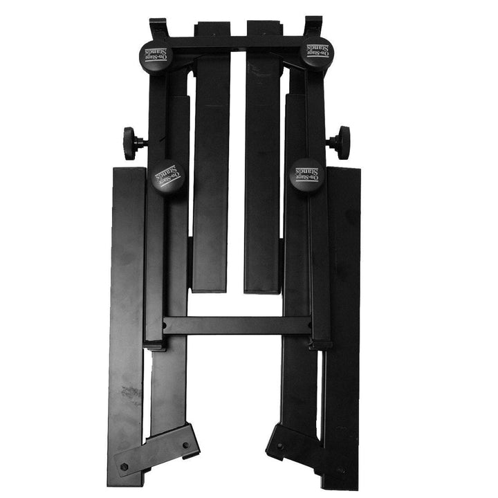 On - Stage Pro Heavy - Duty Folding - Z Keyboard Stand w/2nd Tier - Dual Keyboard Support, Adjustable and Compact Design - Ev - Entz Music
