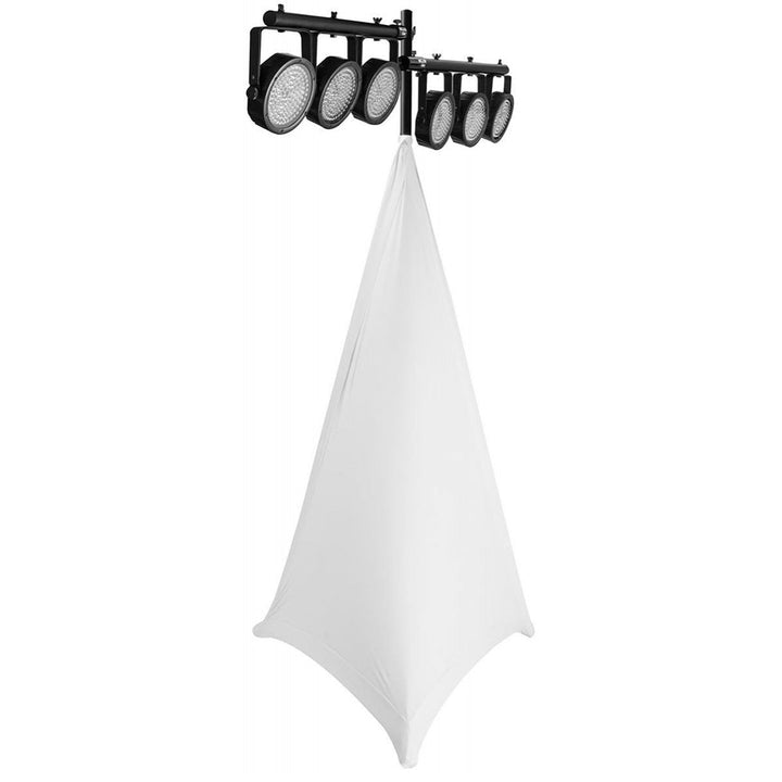 On - Stage Speaker/Lighting Stand Skirt - White Fabric Skirt for Speaker and Lighting Stands - Ev - Entz Music