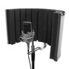 On - Stage Studio Microphone Isolation Shield with Adjustable Mounting Brackets - Portable Soundproofing for Professional Recording - Ev - Entz Music