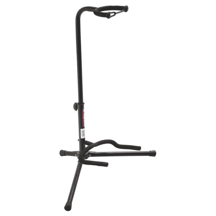 On - Stage Universal Guitar Stand – Adjustable, Padded Guitar Holder for All Styles (Black) - Ev - Entz Music