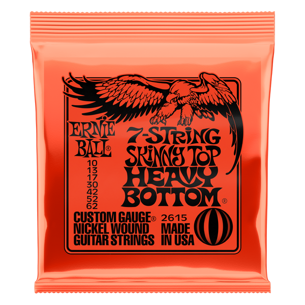 Ernie Ball 2621 Skinny Top Heavy Bottom 7-String Guitar Strings

