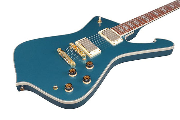 Ibanez IC420 Iceman electric guitar in Antique Blue Metallic