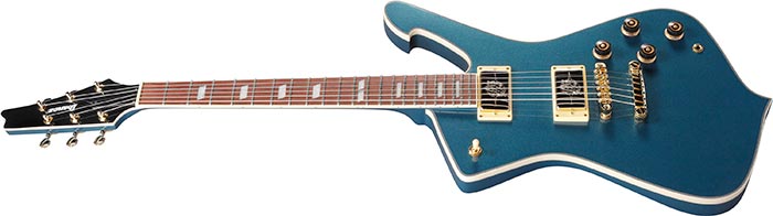 Bound Jatoba fretboard with abalone block inlays – Ibanez IC420