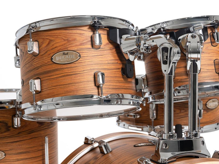 Pearl Decade Maple Artisan Drum Set - Professional 6 - Ply Maple Shells in Satin Caramel Veil Finish (DMPA905C) - Ev - Entz Music