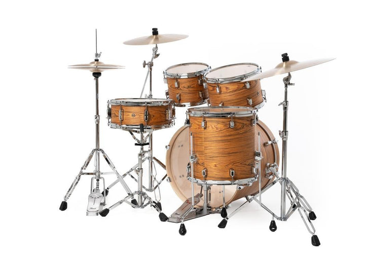 Pearl Decade Maple Artisan Drum Set - Professional 6 - Ply Maple Shells in Satin Caramel Veil Finish (DMPA905C) - Ev - Entz Music