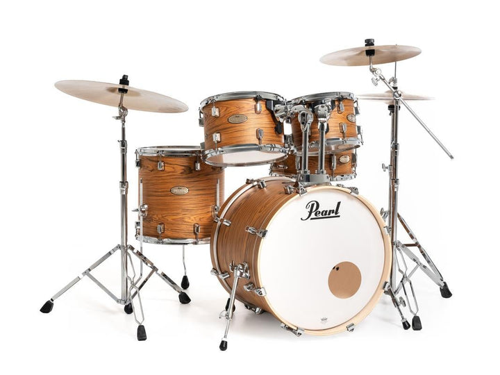 Pearl Decade Maple Artisan Drum Set - Professional 6 - Ply Maple Shells in Satin Caramel Veil Finish (DMPA905C) - Ev - Entz Music