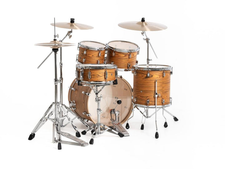 Pearl Decade Maple Artisan Drum Set - Professional 6 - Ply Maple Shells in Satin Caramel Veil Finish (DMPA905C) - Ev - Entz Music