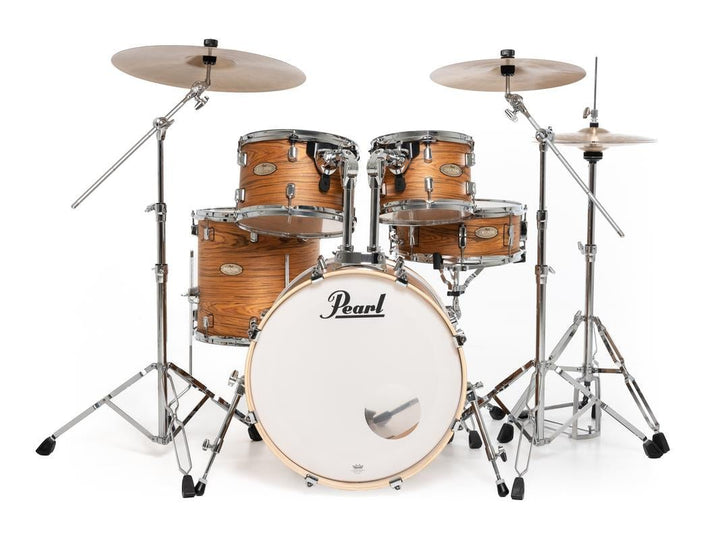 Pearl Decade Maple Artisan Drum Set - Professional 6 - Ply Maple Shells in Satin Caramel Veil Finish (DMPA905C) - Ev - Entz Music