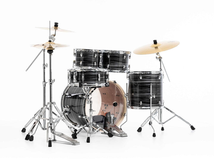 Pearl Export 5 piece Drum Set with HWP - 834 and SBR Cymbal Pack - Graphite Silver Twist - Ev - Entz Music