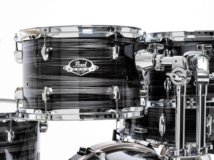 Pearl Export 5 piece Drum Set with HWP - 834 and SBR Cymbal Pack - Graphite Silver Twist - Ev - Entz Music