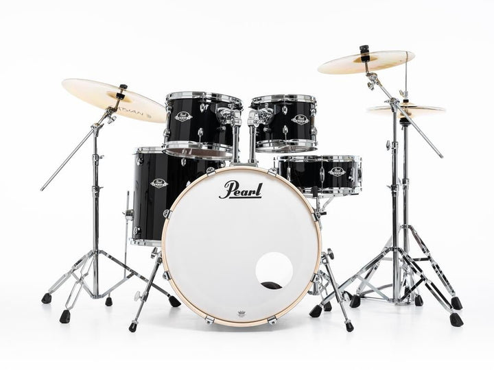 Pearl Export American Fusion (10",12",16",22") in Jet Black w FREE 8" Tom - Ev - Entz Music