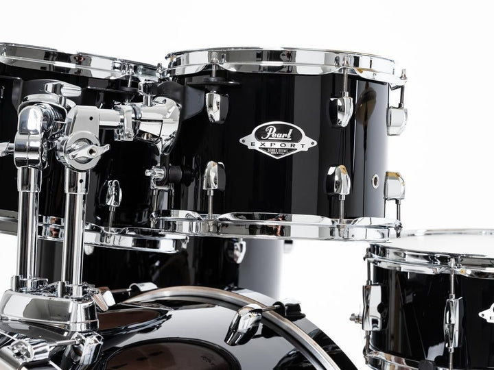 Pearl Export American Fusion (10",12",16",22") in Jet Black w FREE 8" Tom - Ev - Entz Music