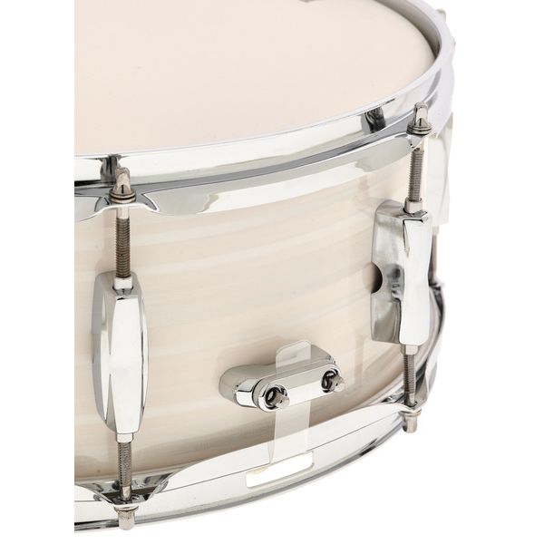 Pearl Export Series 14"x5.5" Snare Drum - Slipstream White Finish, 6 - Ply Poplar/Mahogany Shell (EXX1455S/C777) - Ev - Entz Music
