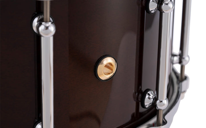 Pearl Philharmonic Series Snare Drum 14" x 5" – Solid Maple Concert Snare in High Gloss Walnut Bordeaux - Ev - Entz Music