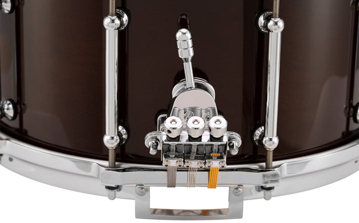Pearl Philharmonic Series Snare Drum 14" x 5" – Solid Maple Concert Snare in High Gloss Walnut Bordeaux - Ev - Entz Music
