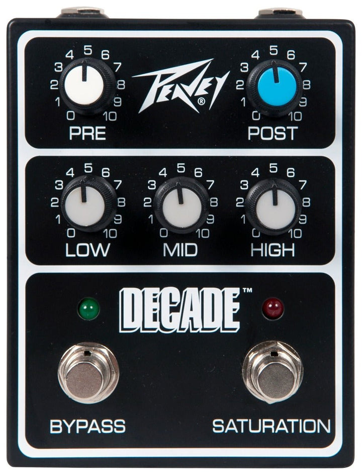 Peavey Decade Preamp Pedal – Josh Homme - Inspired Overdrive with 1980s Circuit & Saturation Mode (PVPPD) - Ev - Entz Music