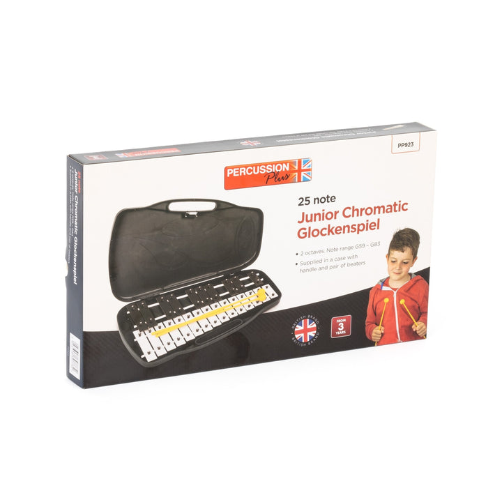 Percussion Plus 25 note chromatic junior glockenspiel - Black - Ev - Entz Music