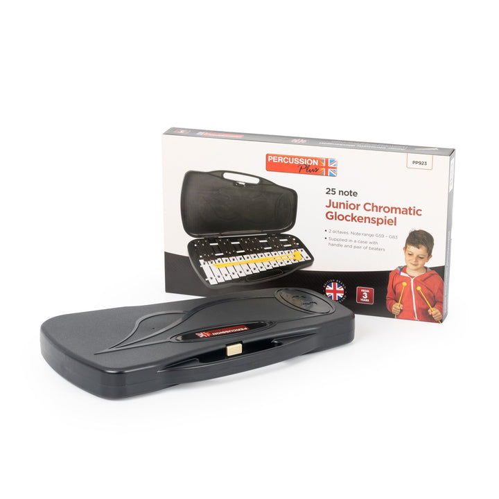 Percussion Plus 25 note chromatic junior glockenspiel - Black - Ev - Entz Music