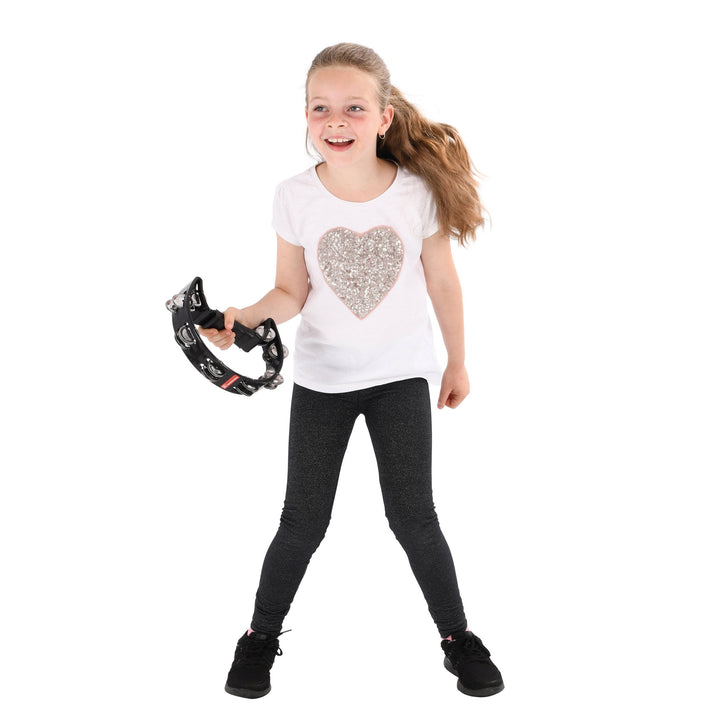 Percussion Plus Half Moon Tambourine - Double Row Jingles in Various Colours (PP486) - Ev - Entz Music