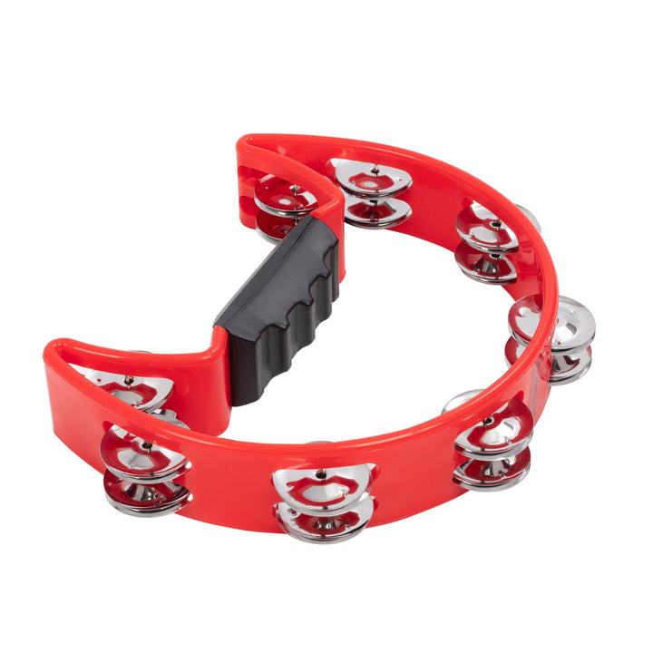 Percussion Plus Half Moon Tambourine - Double Row Jingles in Various Colours (PP486) - Ev - Entz Music