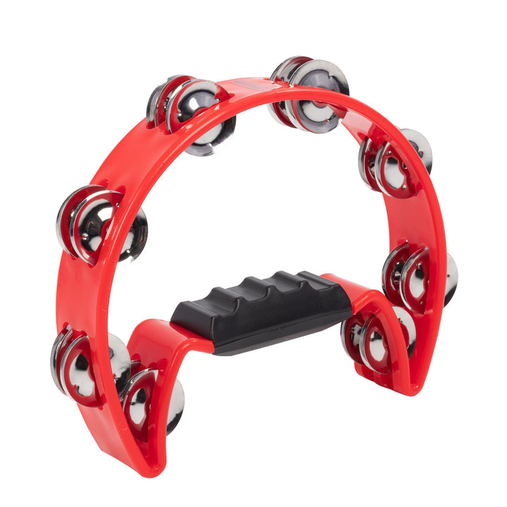 Percussion Plus Half Moon Tambourine - Double Row Jingles in Various Colours (PP486) - Ev - Entz Music