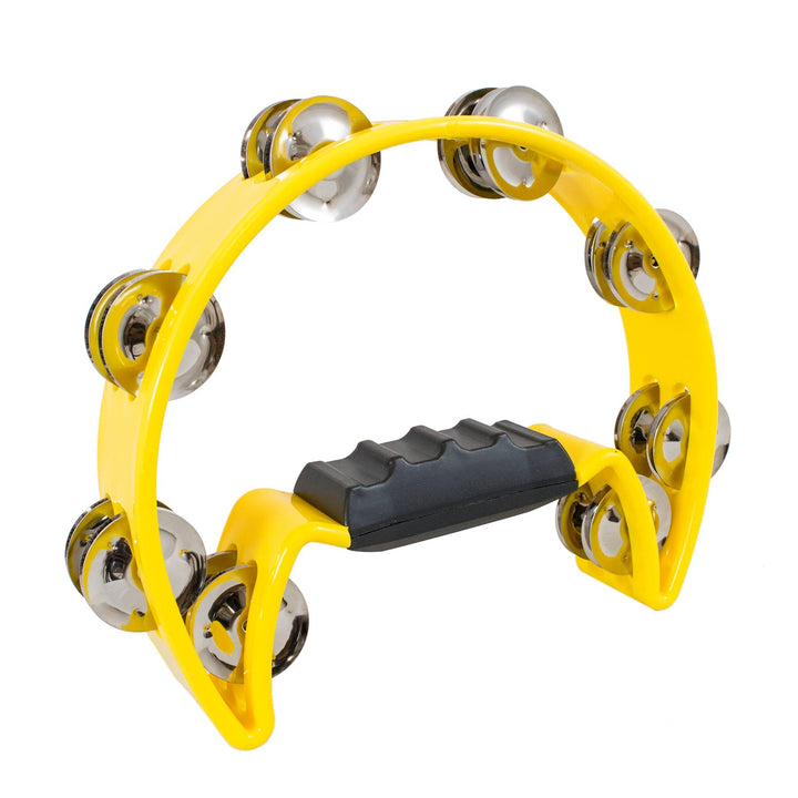Percussion Plus Half Moon Tambourine - Double Row Jingles in Various Colours (PP486) - Ev - Entz Music