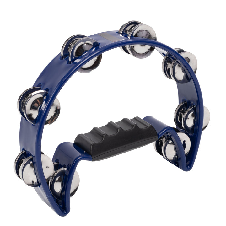 Percussion Plus Half Moon Tambourine - Double Row Jingles in Various Colours (PP486) - Ev - Entz Music