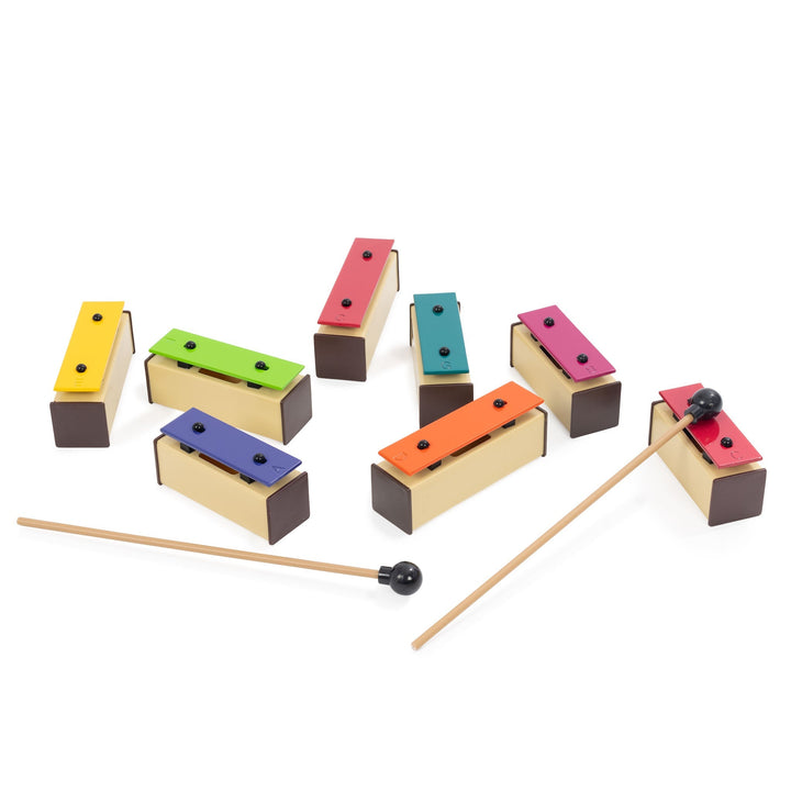 Percussion Plus set of 8 chime bars with case - Ev - Entz Music