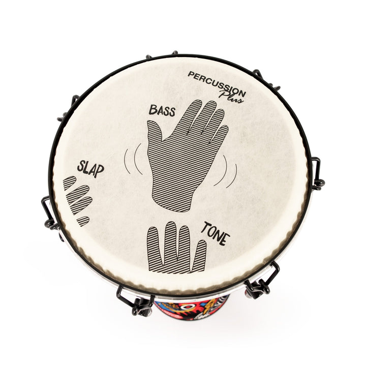 Percussion Plus Slap Djembe mechanically tuned - 8 inch - Ev - Entz Music