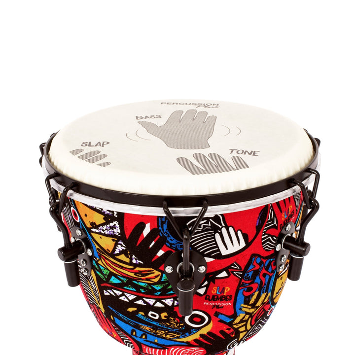 Percussion Plus Slap Djembe mechanically tuned - 8 inch - Ev - Entz Music